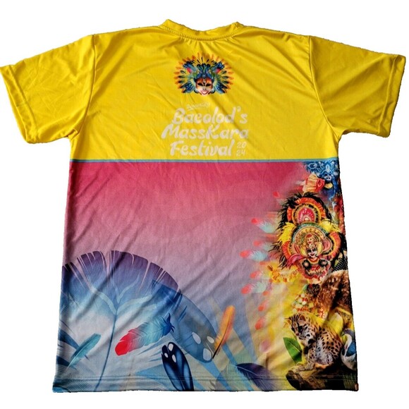 NWOT Bacolod City MASSKARA FESTIVAL 2024 All Over Graphic Sublimation tshirt - Picture 3 of 6